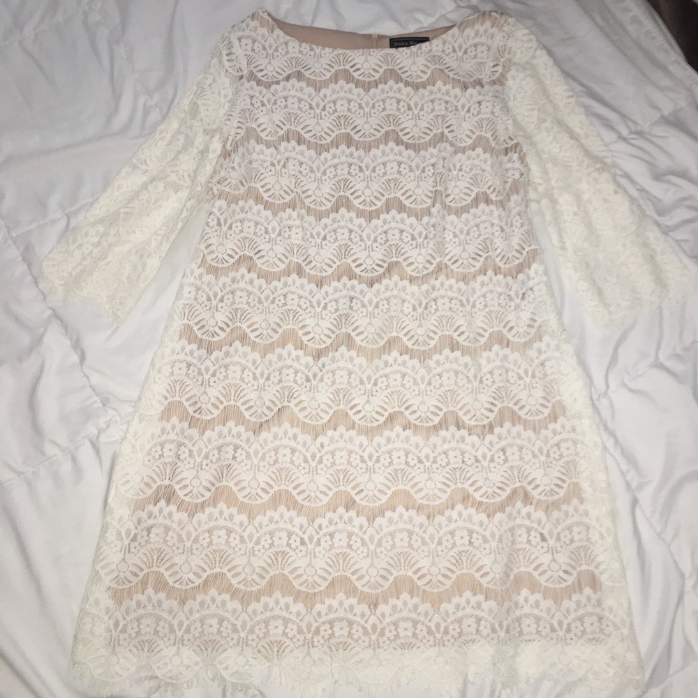White lace dress